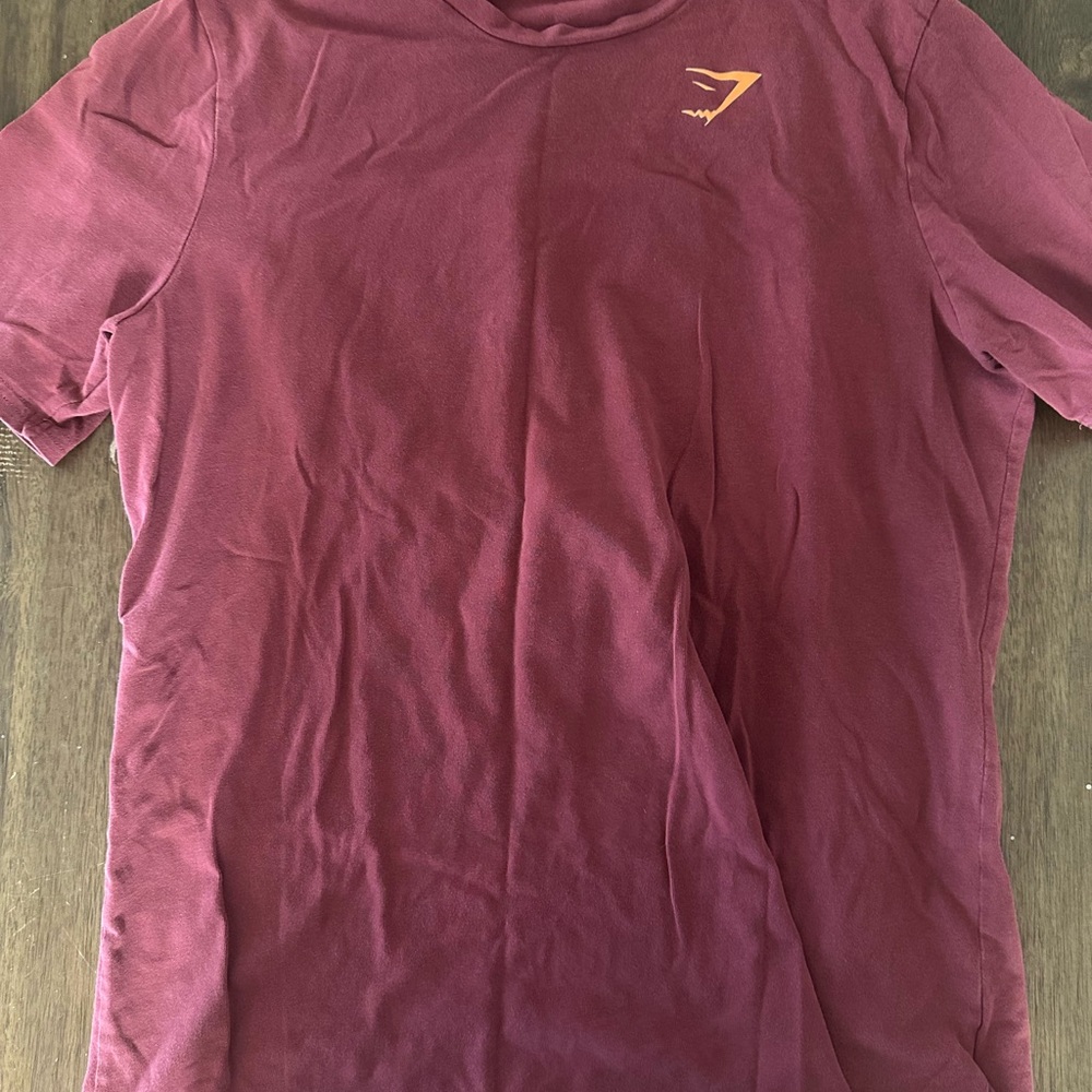 Gymshark Men's Maroon T-Shirt